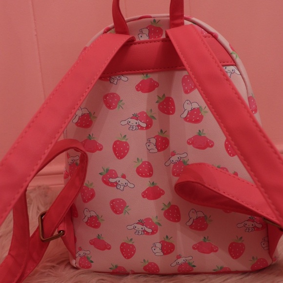 Loungefly Cinnamoroll Strawberry Backpack and Wallet Set - Picture 6 of 7